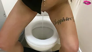 A well deserved big throb pee